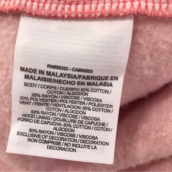 Nike Pink Pullover Half Zip Hooded Poncho - Picture 8 of 9